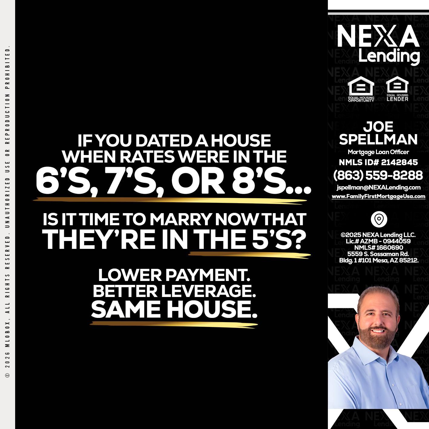 if you dated a house - Joe Spellman -Mortgage Loan Originator