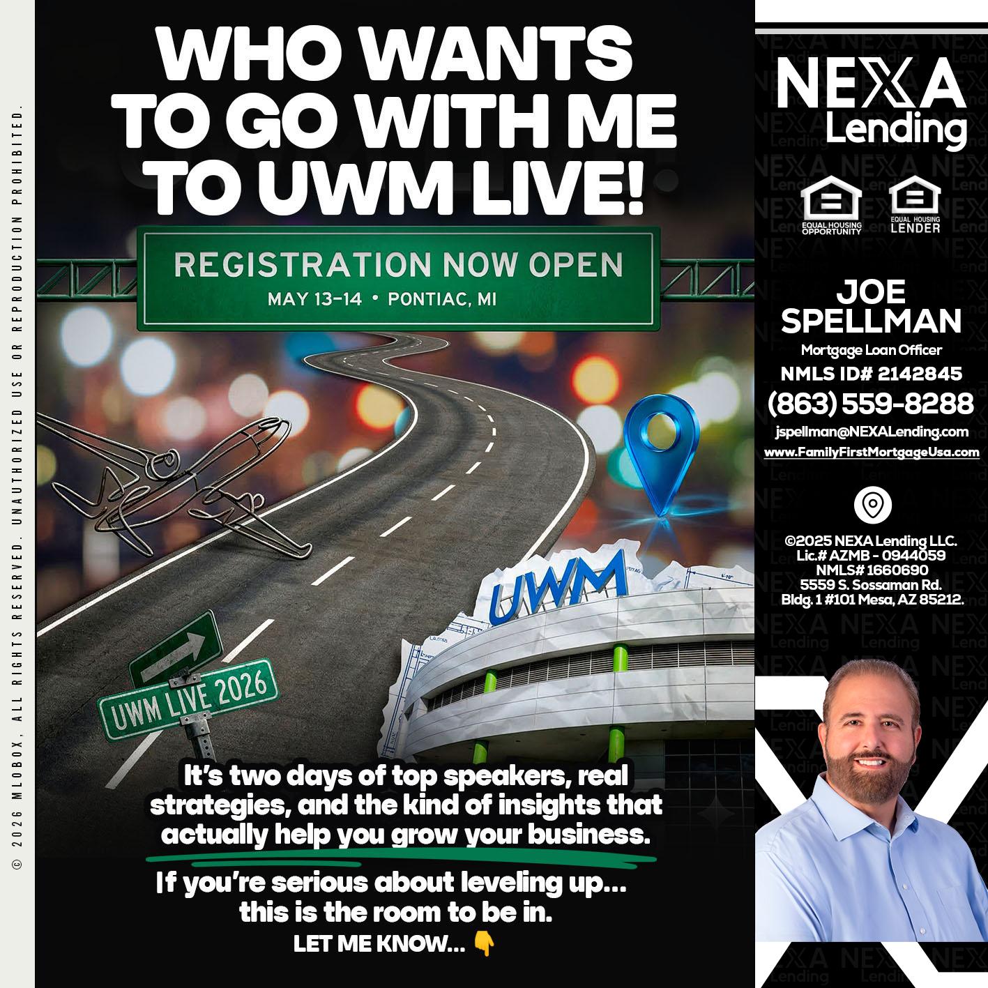 WHO WANTS - Joe Spellman -Mortgage Loan Originator