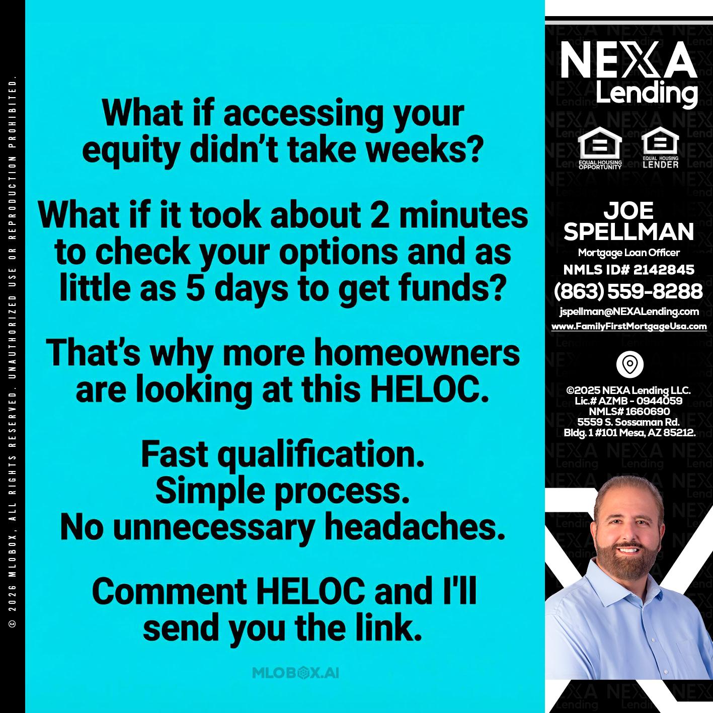 what if - Joe Spellman -Mortgage Loan Originator