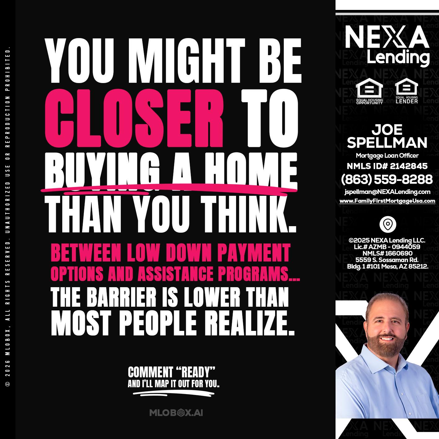 YOU MIGHT BE - Joe Spellman -Mortgage Loan Originator