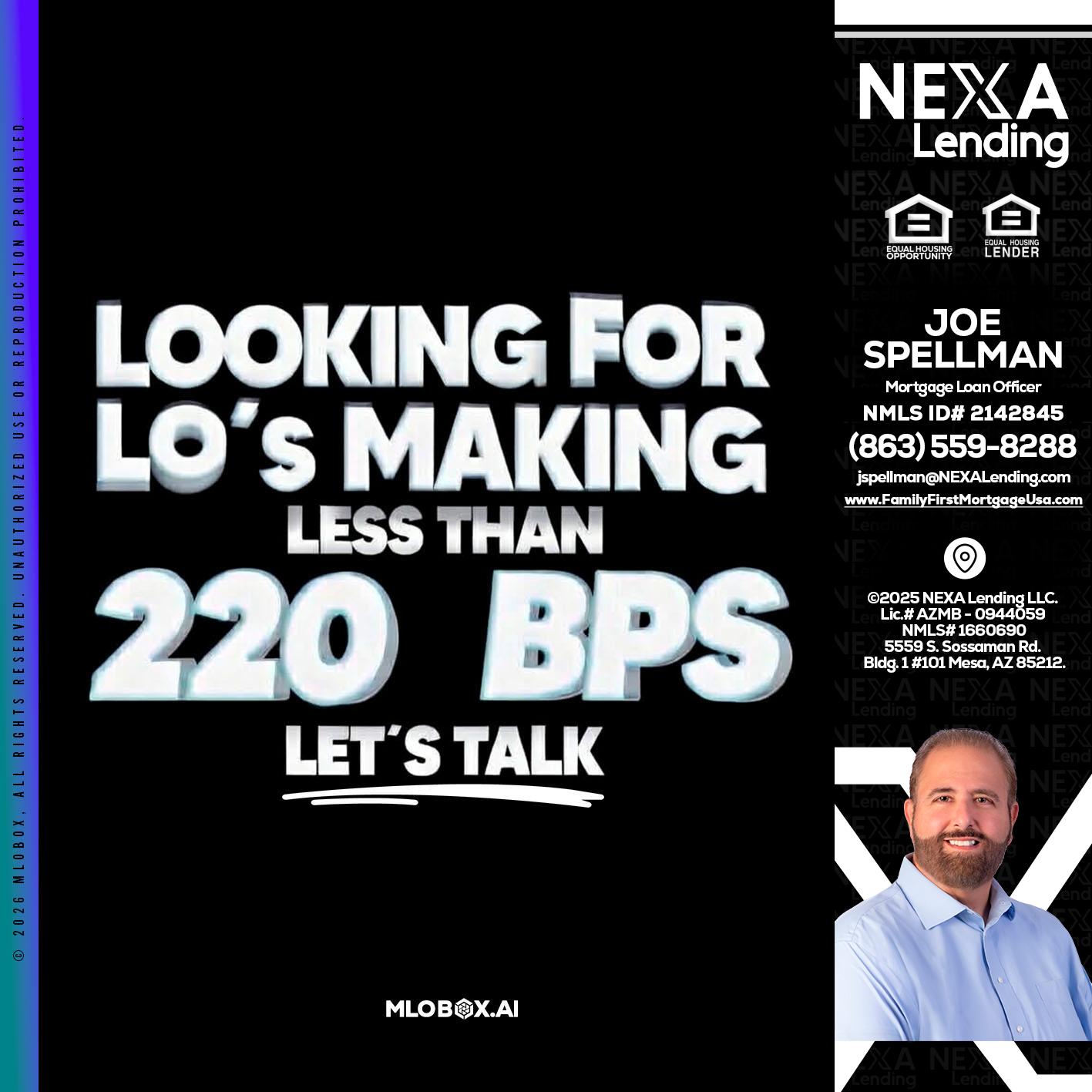 LOOKING FOR - Joe Spellman -Mortgage Loan Originator