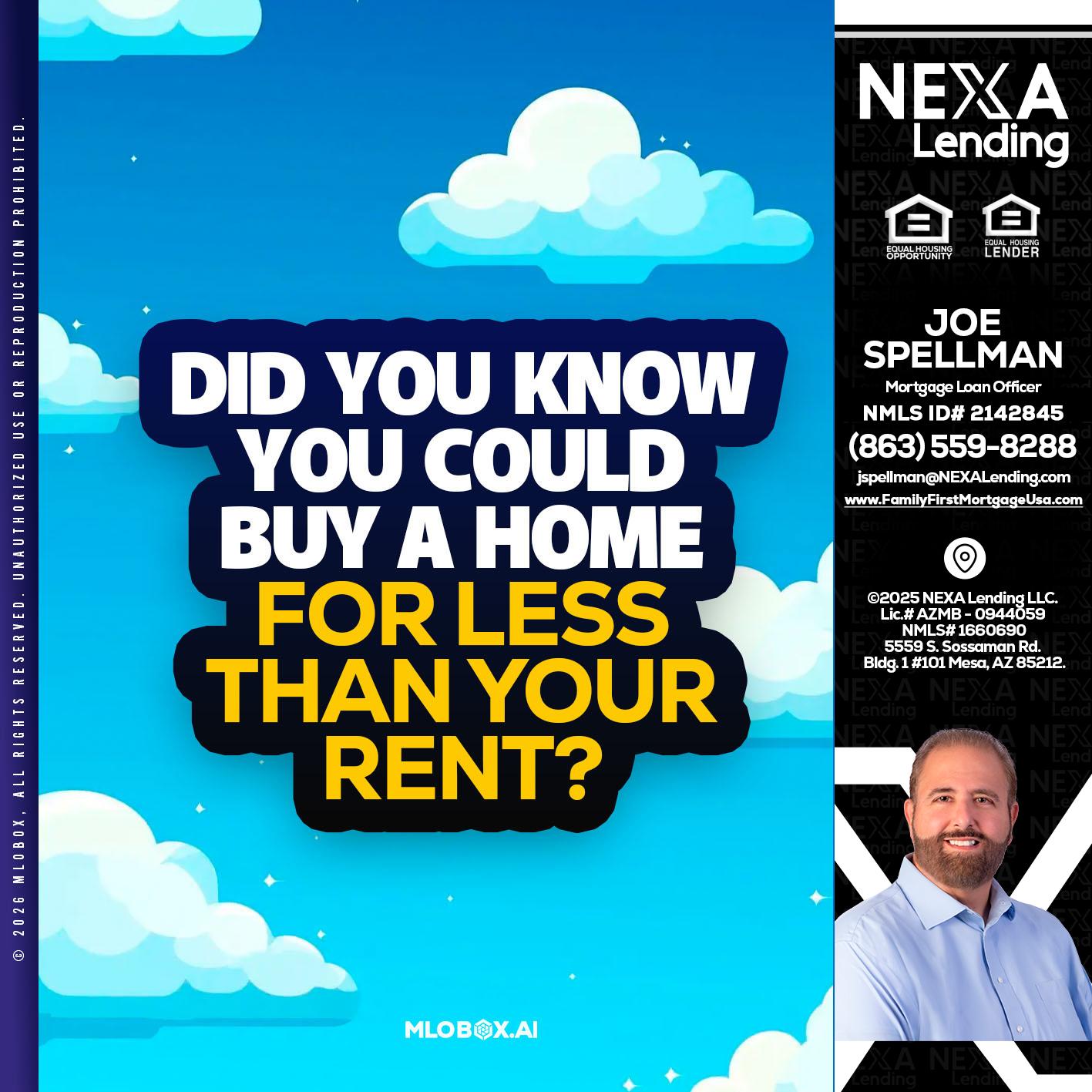 DID YOU KNOW - Joe Spellman -Mortgage Loan Originator