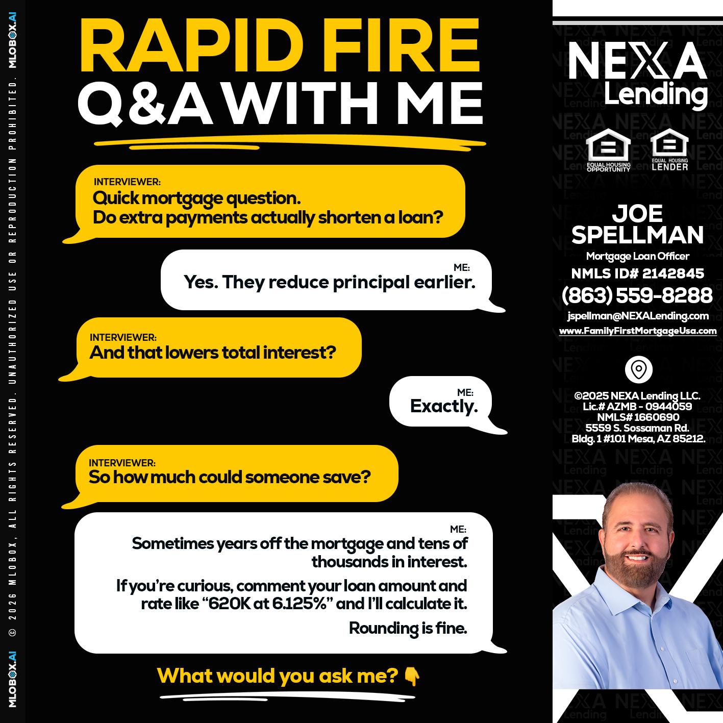 RAPID FIRE QA - Joe Spellman -Mortgage Loan Originator