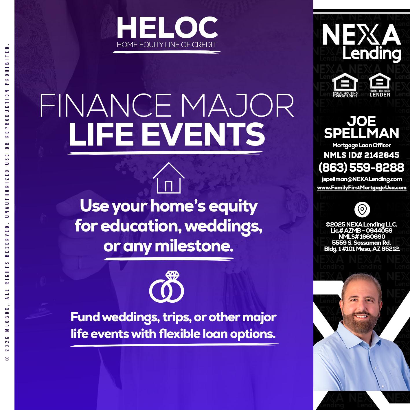 HELOC - Joe Spellman -Mortgage Loan Originator