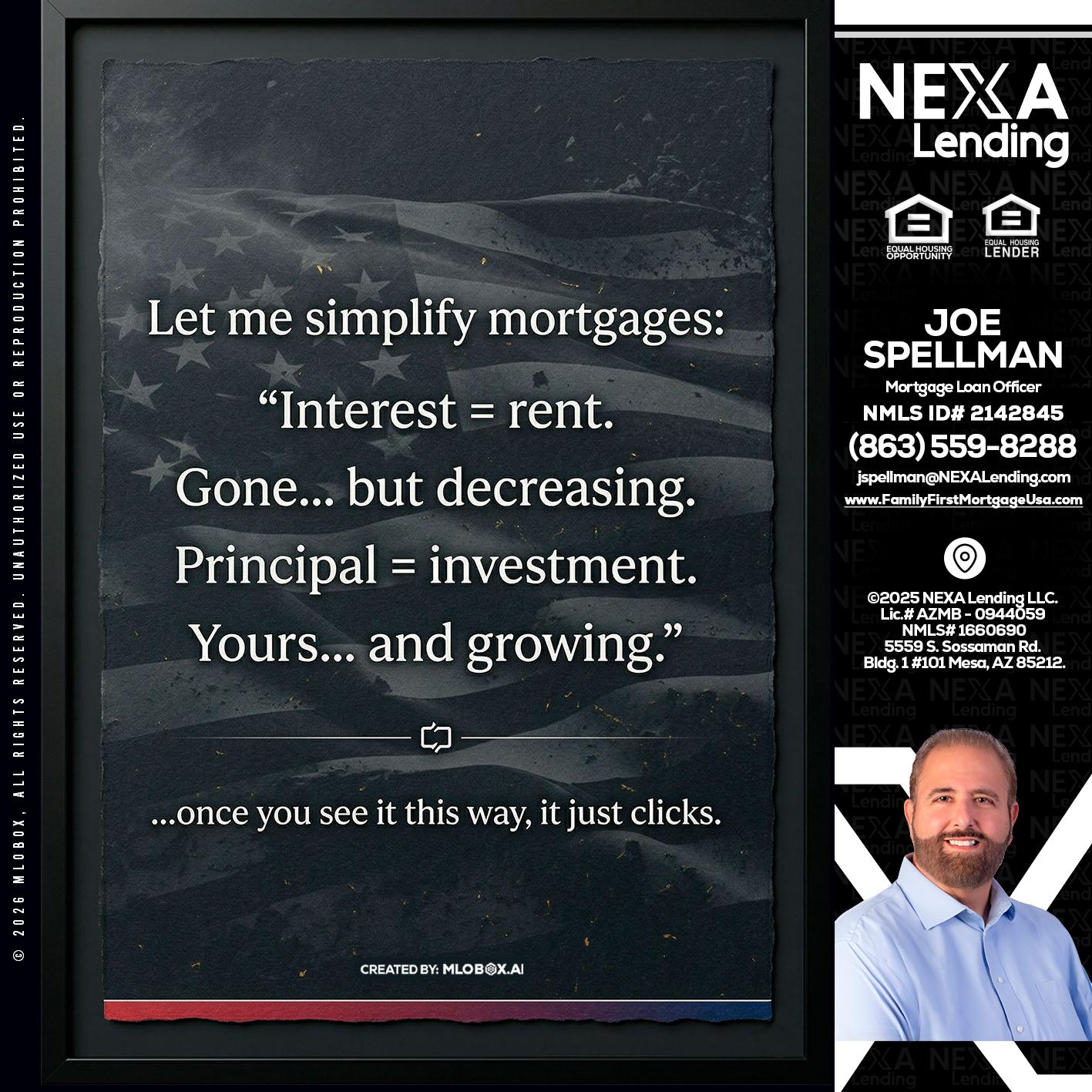 LET ME SIMPLIFY - Joe Spellman -Mortgage Loan Originator