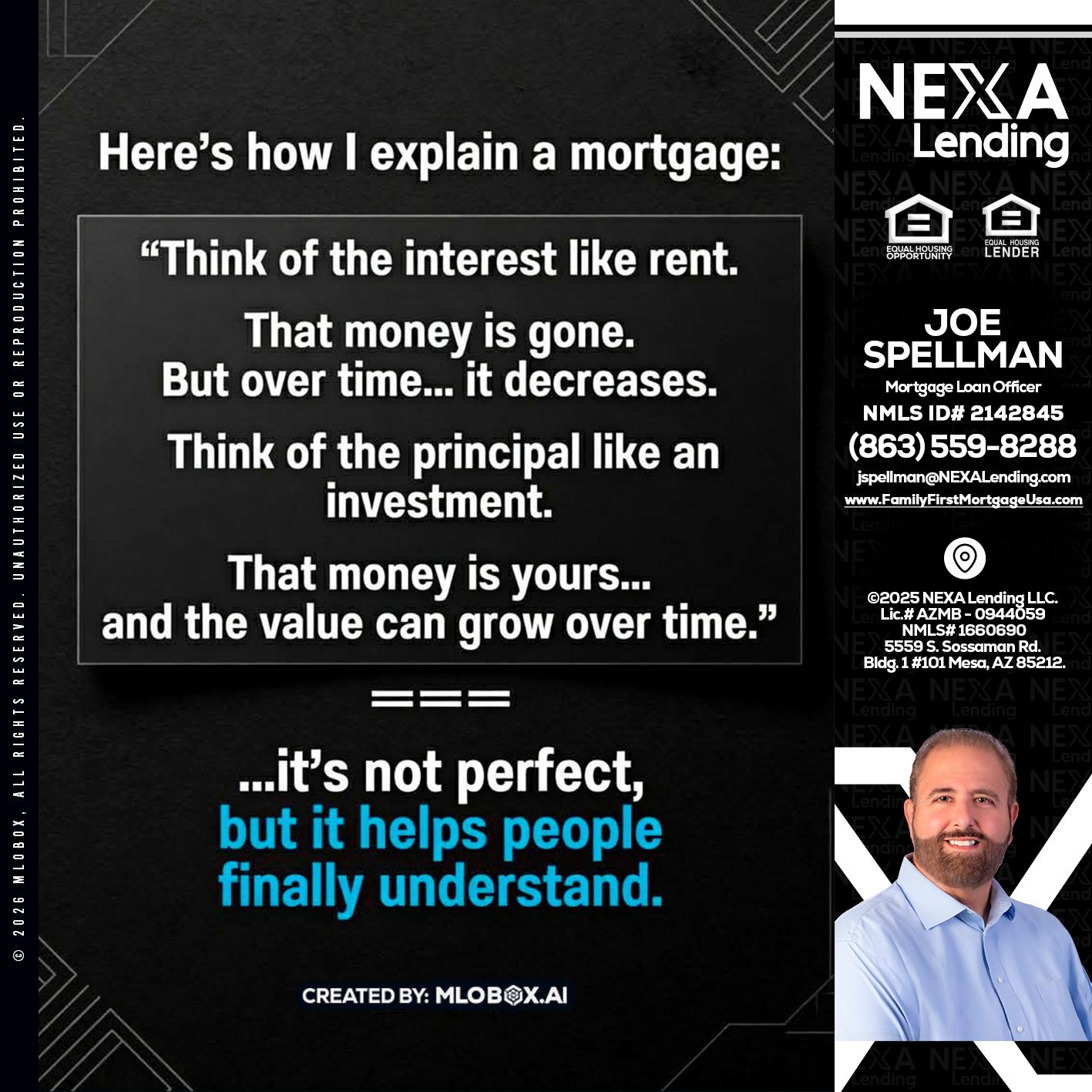 HERES NOW - Joe Spellman -Mortgage Loan Originator
