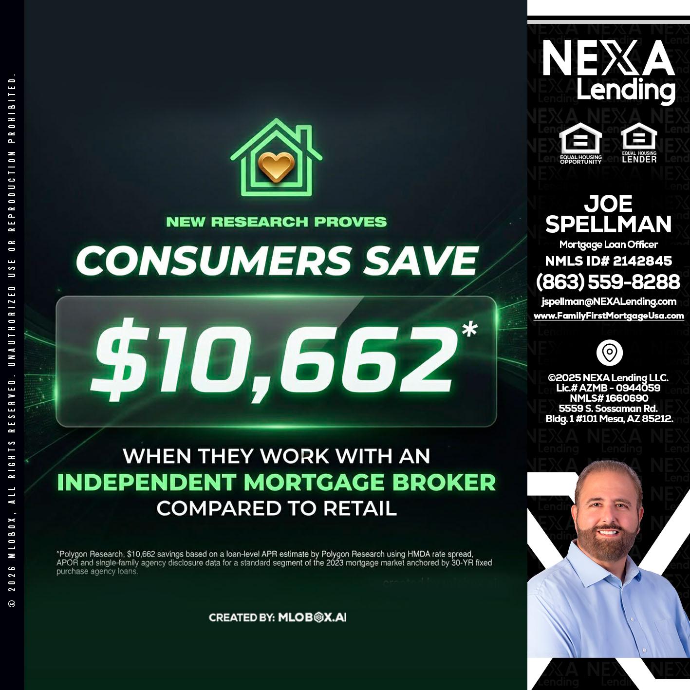 10,662 - Joe Spellman -Mortgage Loan Originator