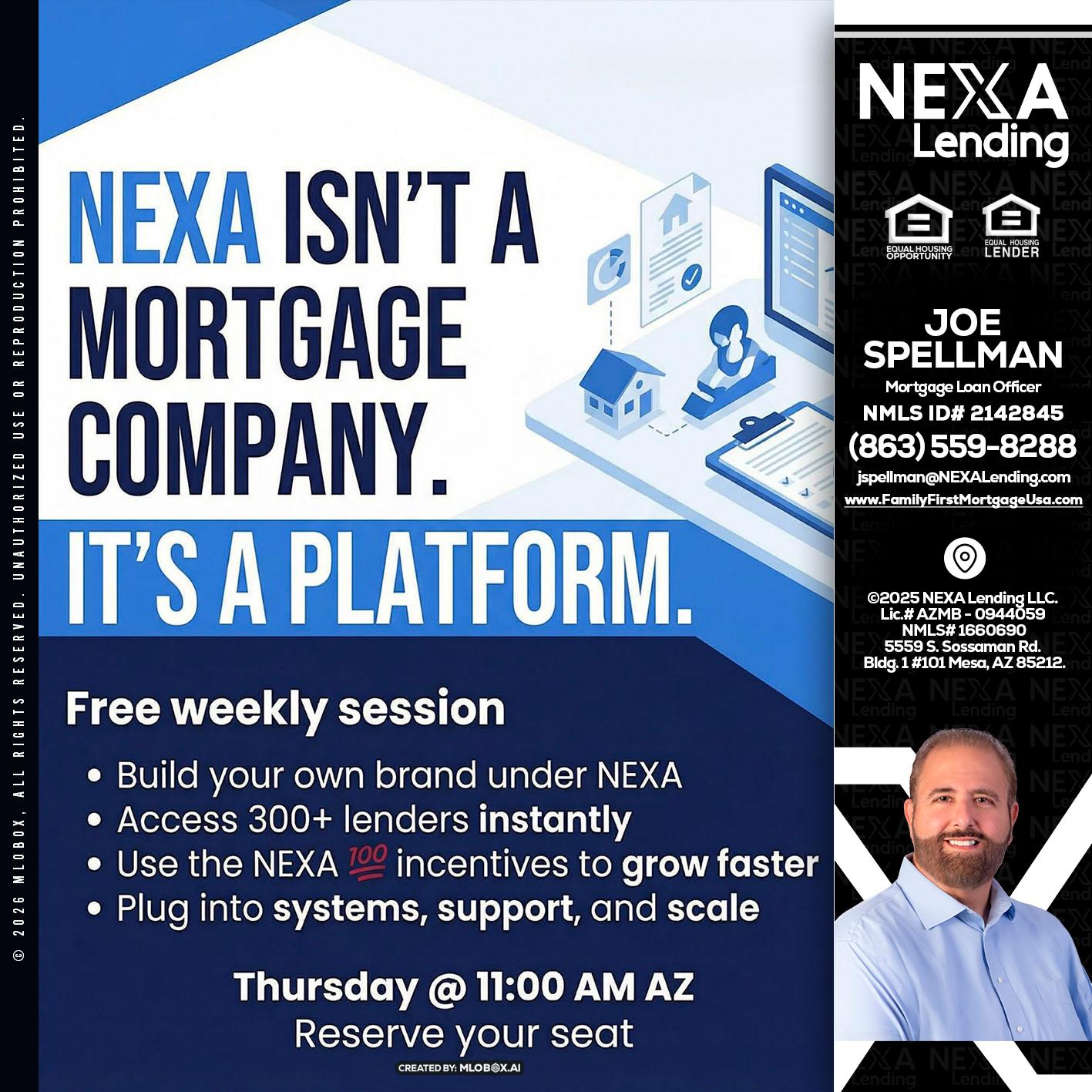 NEXA ISNT - Joe Spellman -Mortgage Loan Originator