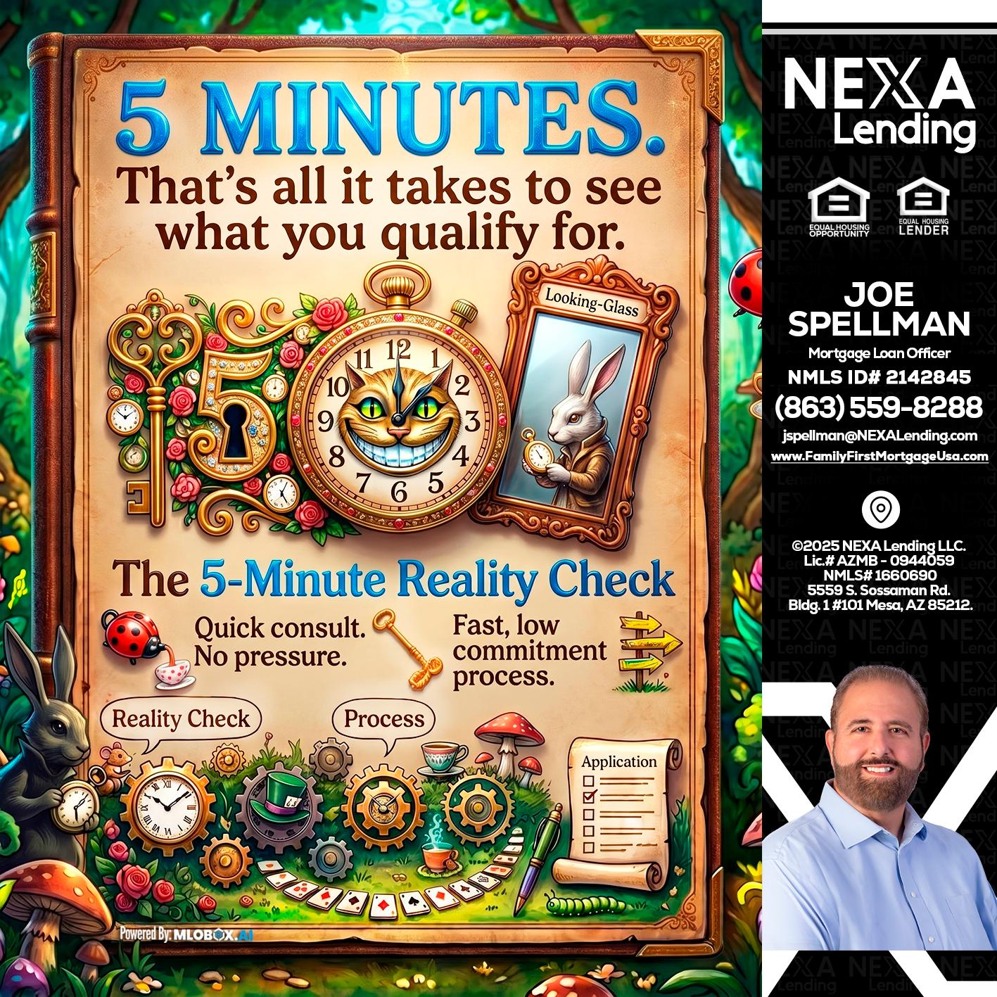 Reality Check! - Joe Spellman -Mortgage Loan Originator