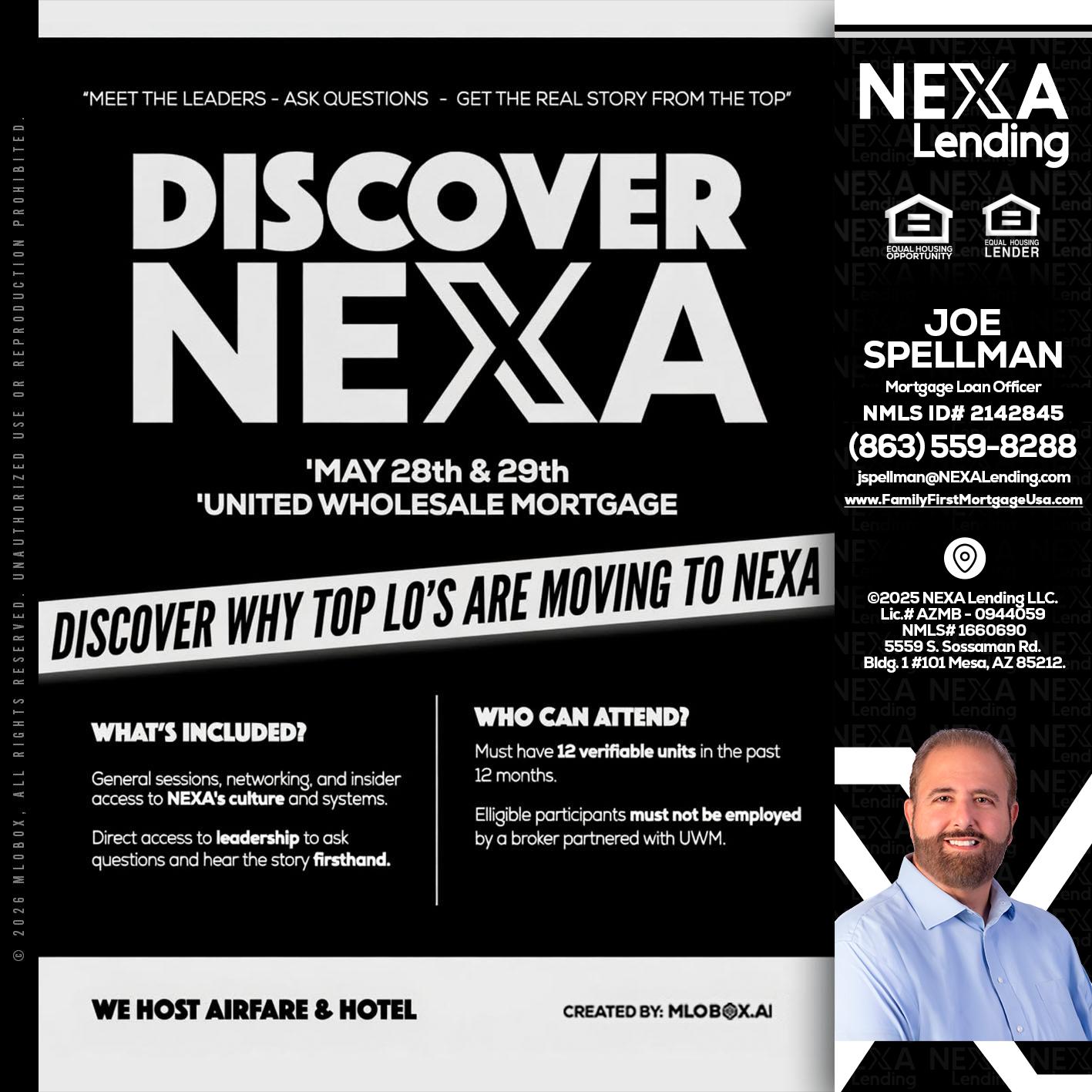 DISCOVER NEXA - Joe Spellman -Mortgage Loan Originator