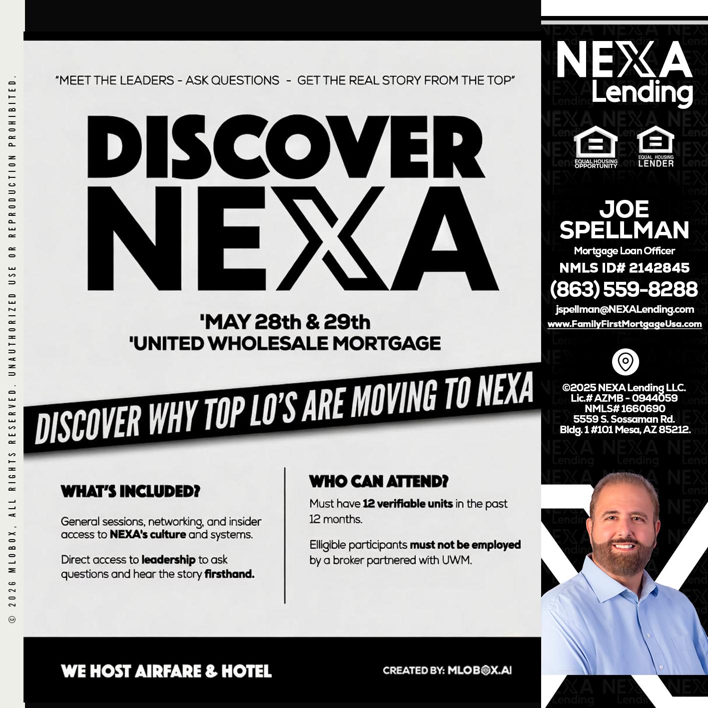 DISCOVER NEXA - Joe Spellman -Mortgage Loan Originator
