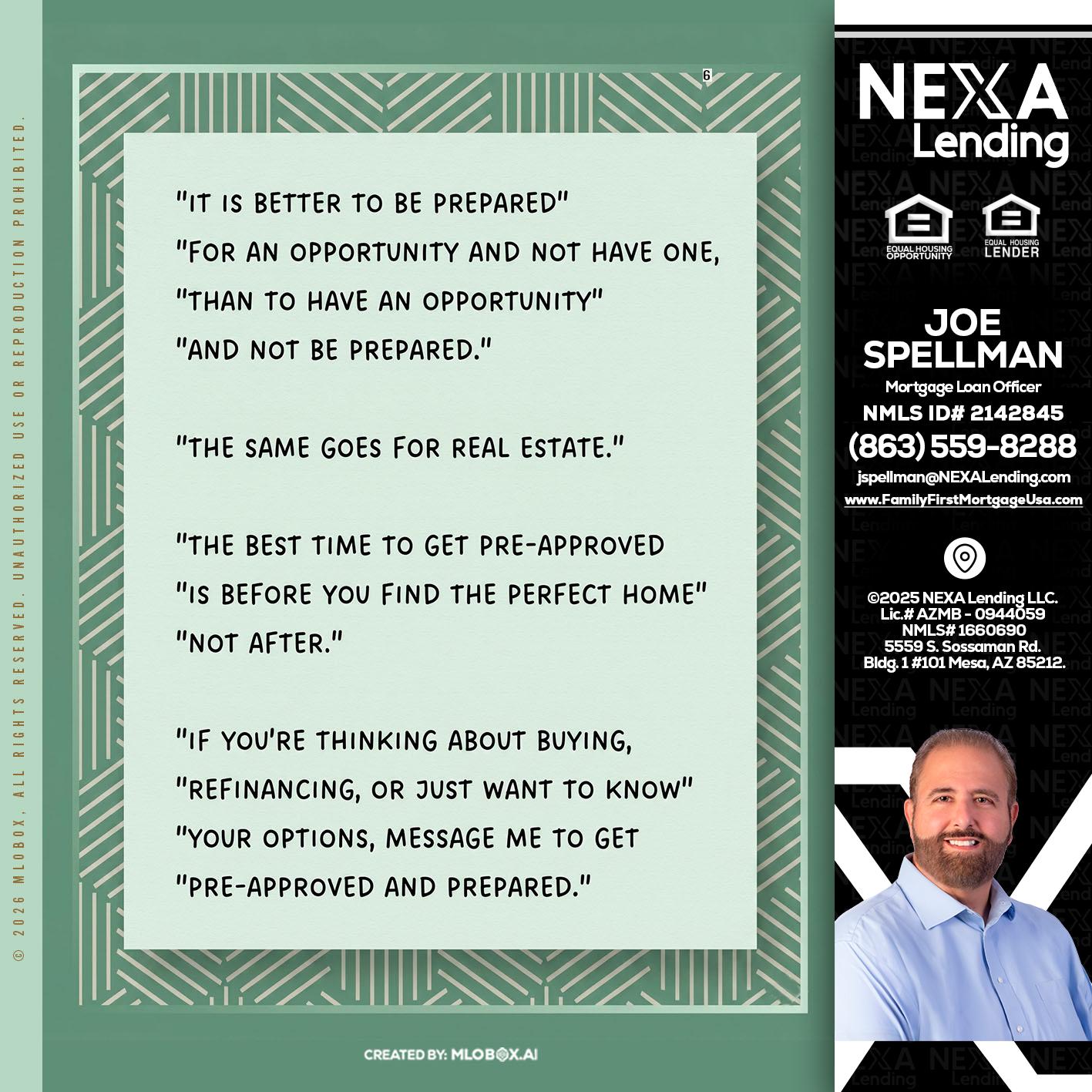 its better - Joe Spellman -Mortgage Loan Originator