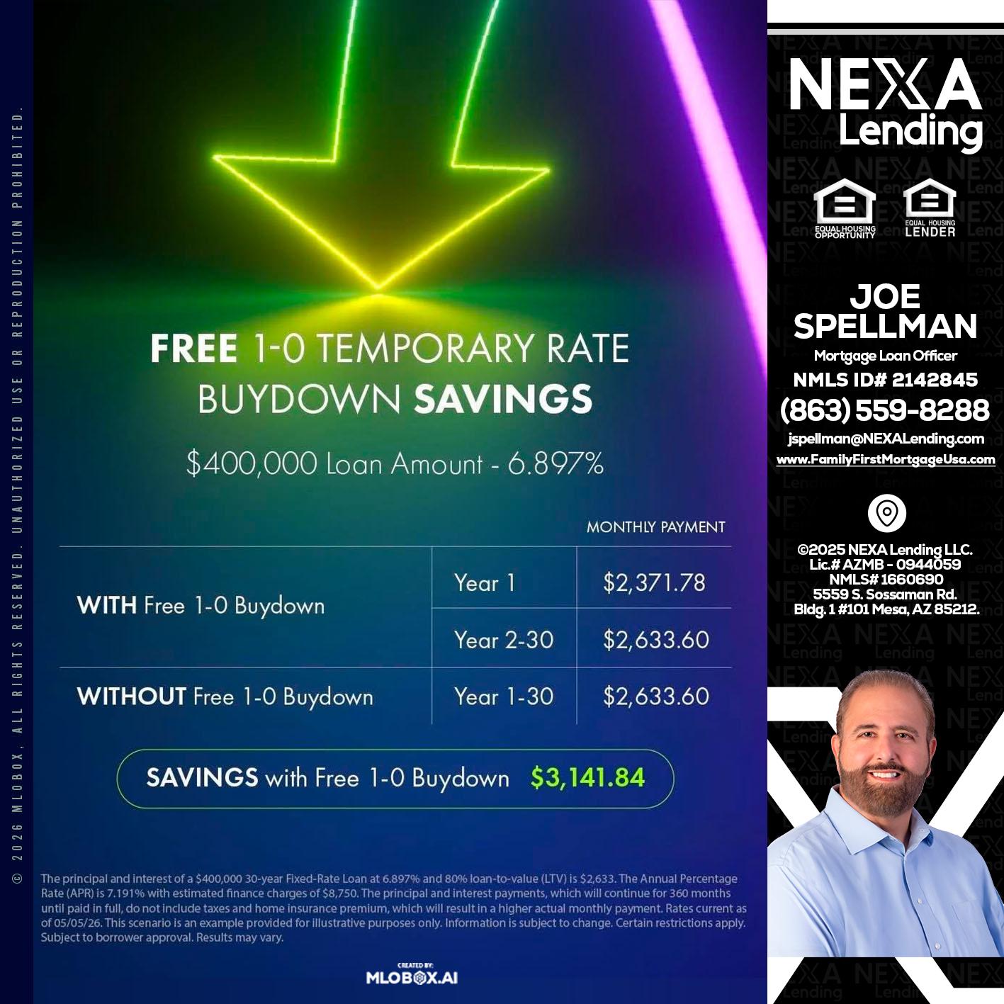 BUYDOWN - Joe Spellman -Mortgage Loan Originator