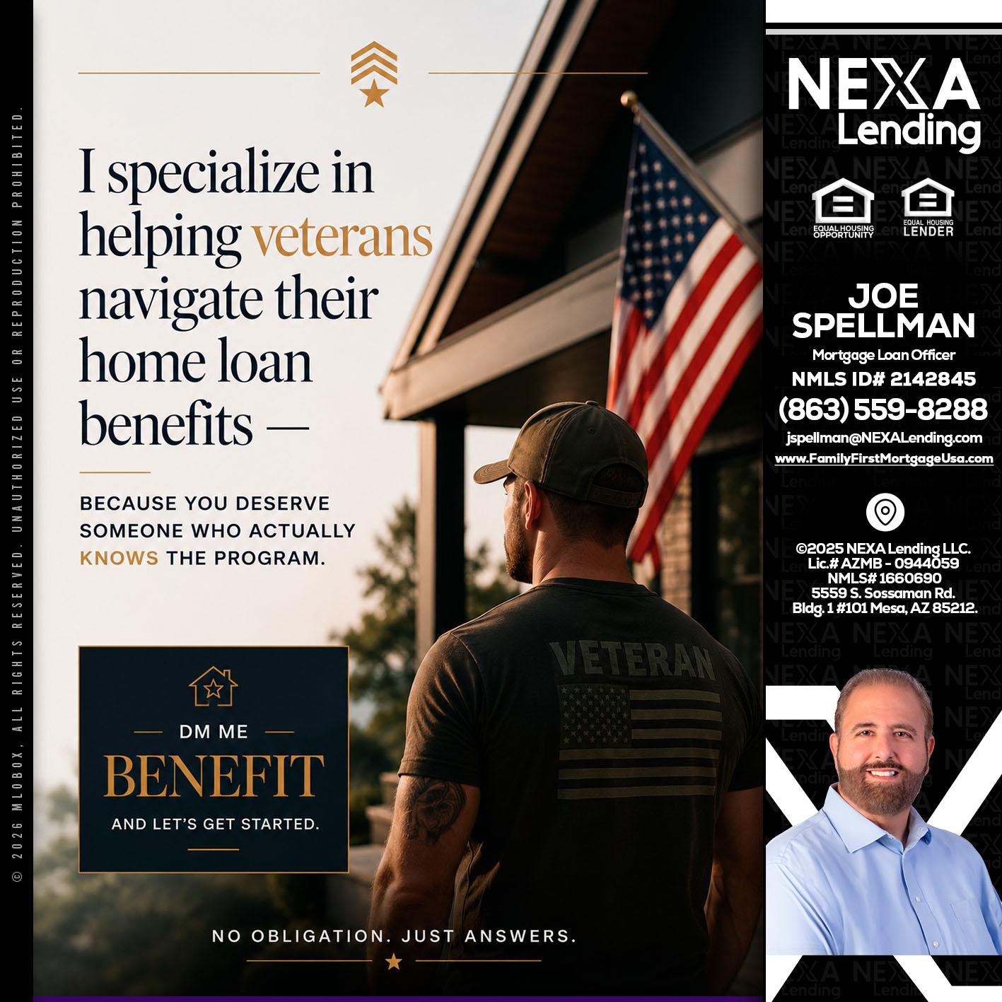 I SPECIALIZE - Joe Spellman -Mortgage Loan Originator